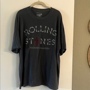 American Eagle Rolling Stones Graphic T-Shirt washed out Black Sz XL